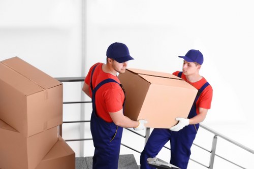 Careful packing materials used for safe moving day preparation