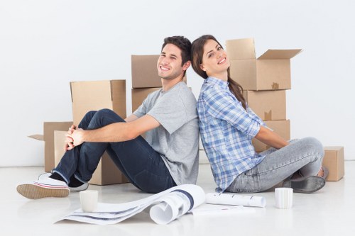 Usable furniture and household items prepared for charity donation