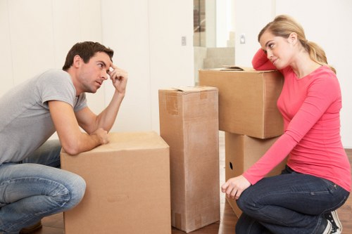 Professional man with van handling flat move in Richmond upon Thames