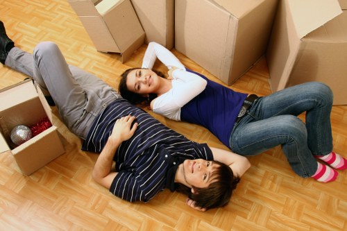 Careful packing materials and labelled boxes for a home move in Richmond upon Thames