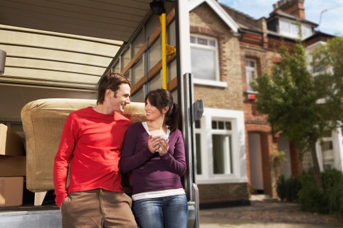 Professional movers protecting furniture during a Richmond upon Thames relocation